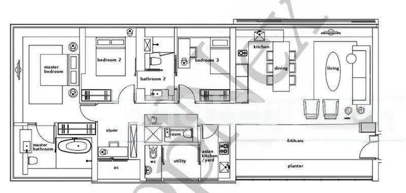 3 Bed (Condo) for Sale in  OUE Twin Peaks - Image 8